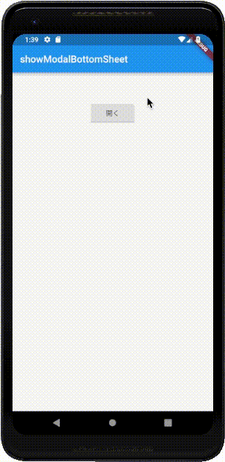 showModalBottomSheet