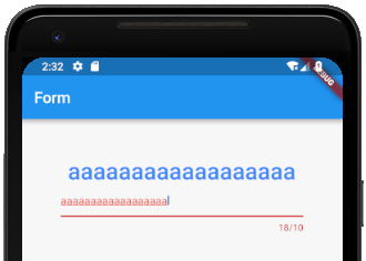 TextField maxLengthEnforced false