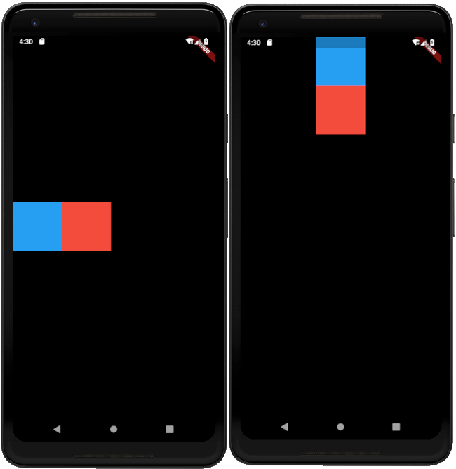 MainAxisAlignment start