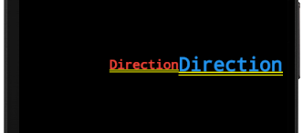 Rowの時のTextDirection.rtl