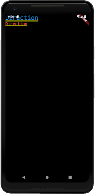 Columnの時のTextDirection.ltr