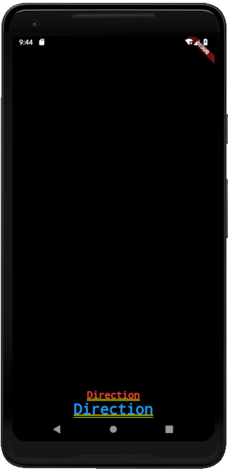 Columnの時のVerticalDirection.up