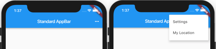 ポップアップメニューヘッダー